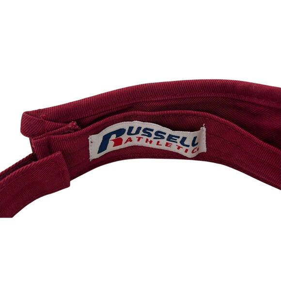 Washington State Cougars WSA Cougars Russell Athletics Hook and Loop Visor Red - Picture 8 of 10